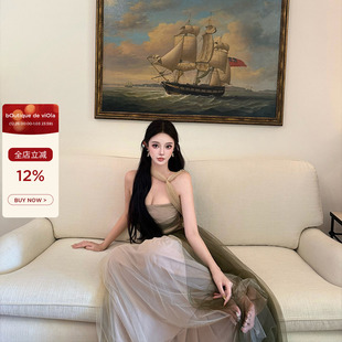 D1or秀款 纱间旧梦 viola 礼服10W重工线仙女连衣裙高级 现货