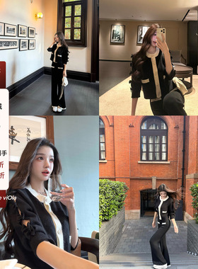 viola【coco少女】 25k香2w+私服兔绒羊毛针织套装富家千金气质