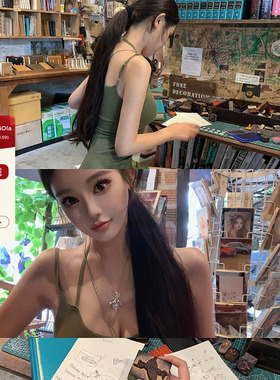 viola【氧气森林】向上的生命力穿搭辣妹小心机针织连衣裙显白