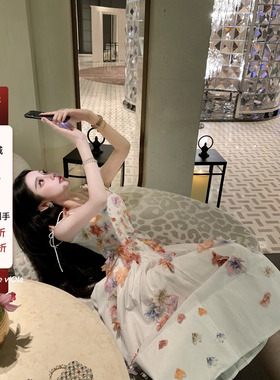 viola【藤上生花】澳洲品牌 Zimm*立体花朵多巴胺名媛吊带+半身裙