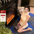 狐狸毛领口毛呢连衣裙可爱少女感 惊艳出场b入 viola 冬日战裙