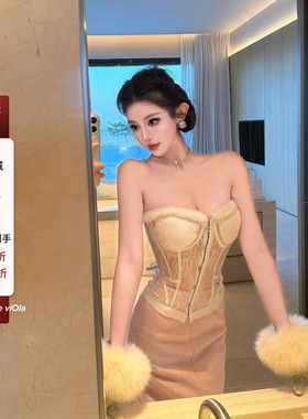 viola【芭蕾舞曲】 balletcore鱼骨3d塑身建模身材抹胸胸衣