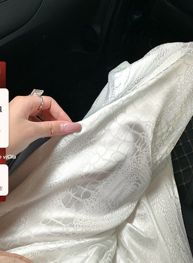 viola【鳄鱼纹神裤】印花原创夏季鳄鱼纹垂垂裤冰丝休闲裤女百搭