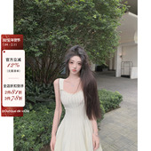 海边度假法式 viola 海岛贝壳 气质绝美纯欲冰丝针织收腰连衣裙