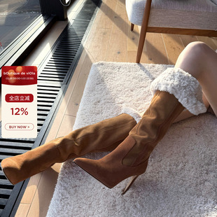 私服款 viola cru2k ray q网du家加绒内里长靴 麋鹿靴