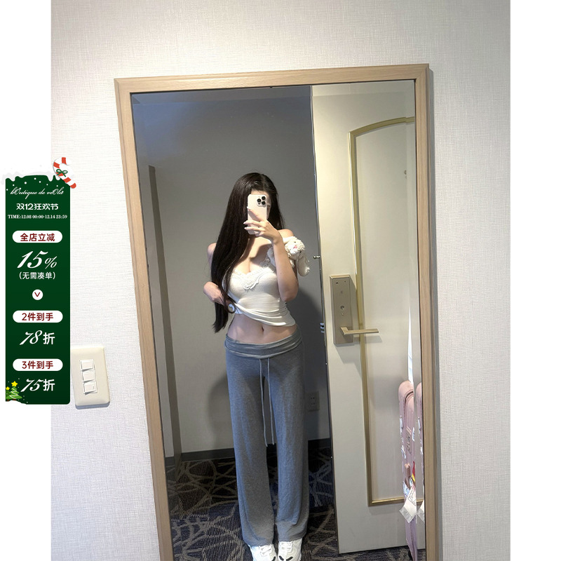 viola【Sk1ms懒人裤】Q弹面料 95人棉巨舒适垂垂裤显瘦时尚慵懒风