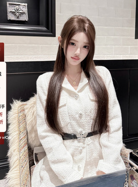 viola【High Line】Chane*小香风纯欲外套裙减龄连衣裙定织面料