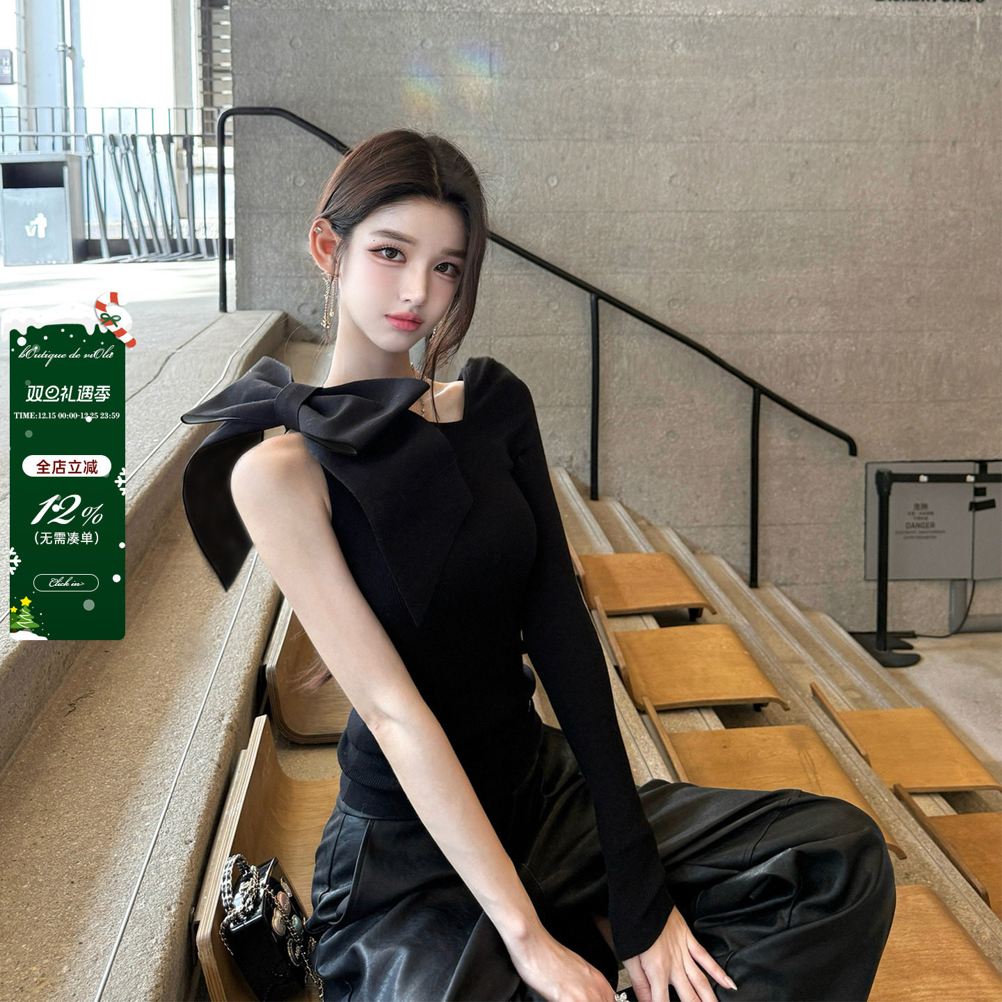 viola【Coco小姐】拆版还原25K心头爱私服手工定制蝴蝶结针织衫