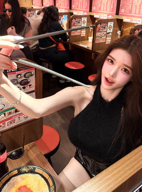 viola【神颜少女】ji*so难得对版a*r5k+奶呼呼超长绒针织背心