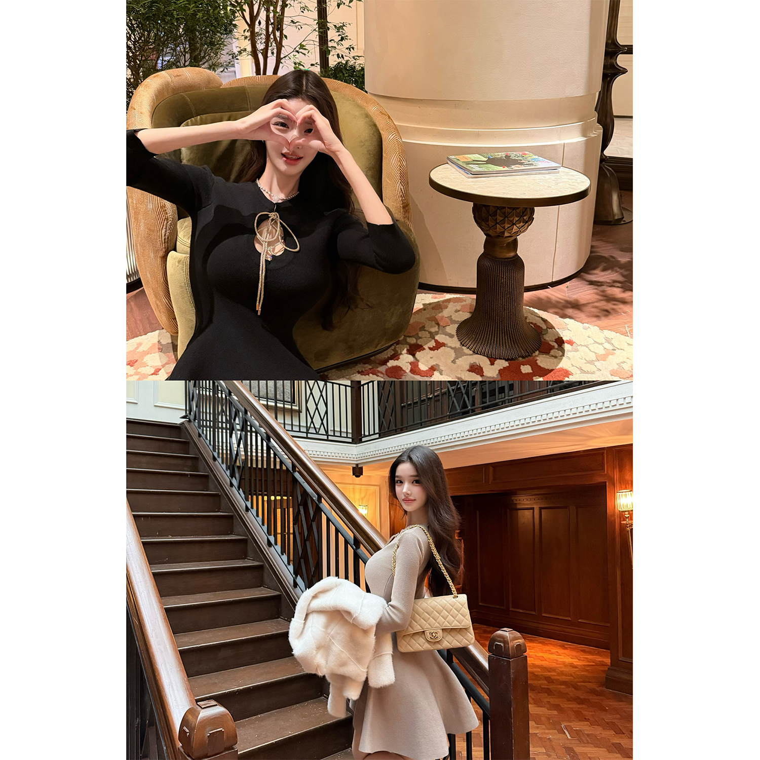 viola【双面缪斯】cur*e烧与纯欲正反两穿绑带连衣裙小心机时尚