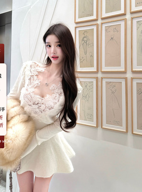 viola【莉莉丝小姐】内搭天菜级Erman*S蕾丝之王上衣性感纯欲千金