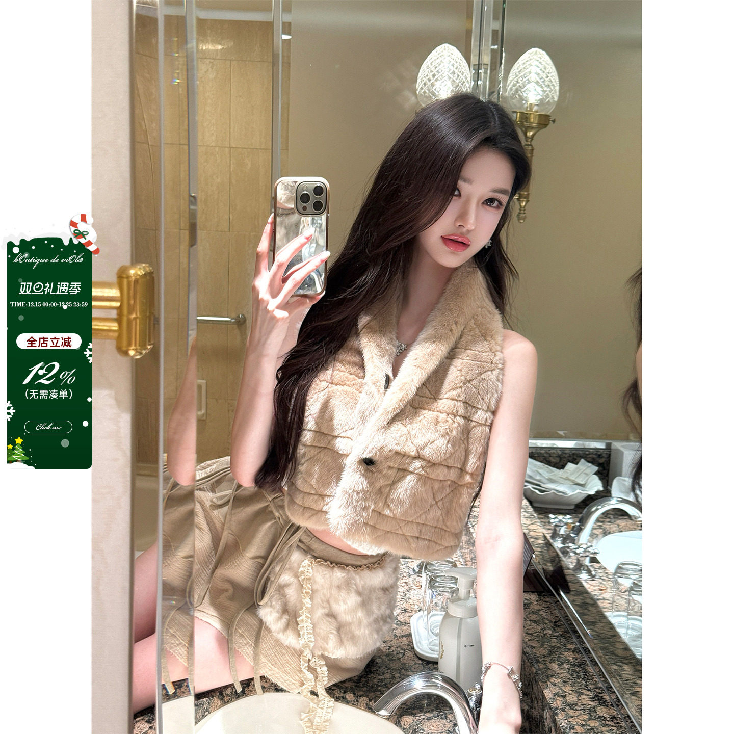 viola【D家大小姐】 q网在求的爆款返场升级版芬兰水貂围巾百搭