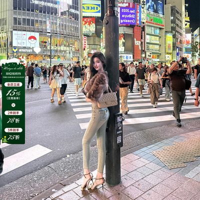 viola【涩谷超模裤】卖了3k+条的神版型提臀丰胯小脚牛仔裤