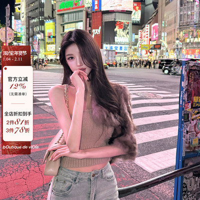 viola【天菜抹胸】cultg*ia2k+巨显大！沙漏腰8羊毛针织抹胸