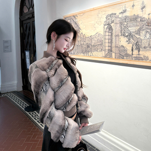 viola【灵蛇美人】Fend*中古 Jue版环保毛皮草高级感定制面料外套