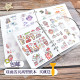 A4A5A6离型纸本双面活页加厚手帐胶带素材本手账贴纸收集图鉴本