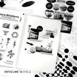 Муссоны дует солевые наклейки на стикеры ретро английская любовь, ручная аккаунт Collage Diy Декоративные материалы наклейки