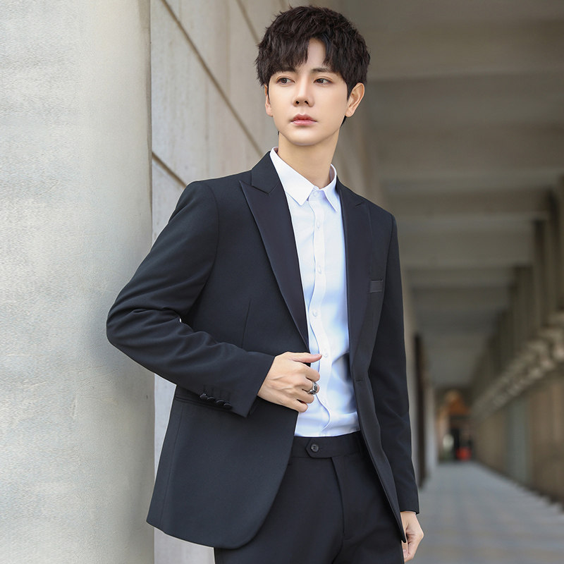 新郎西装套装男士订婚礼服商务修身正装休闲痞帅结婚西服外套高级
