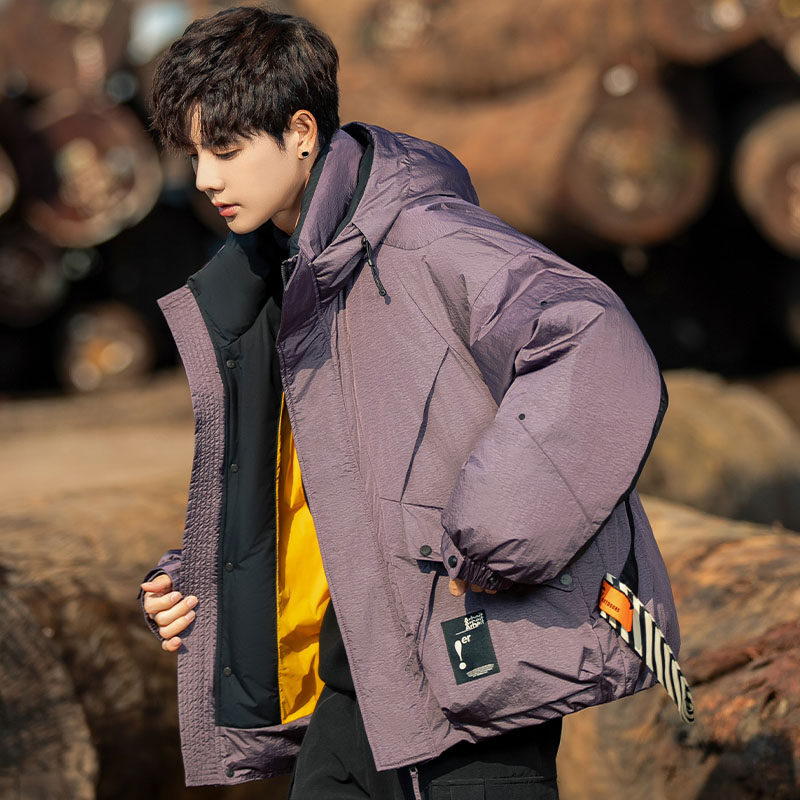 25新款男士羽绒服冬季加厚滑雪冲锋衣青少年工装派克男生情侣外套
