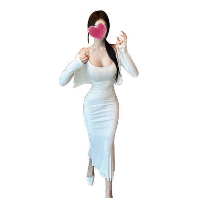 纯欲包臀裙吊带连衣裙性感两件套