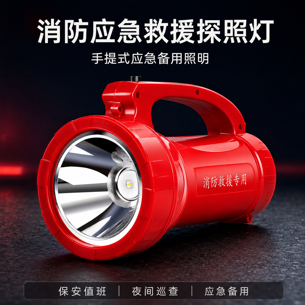 应急电筒消防救援手电筒强光手提抗洪抢险救灾探照灯微型小区巡逻