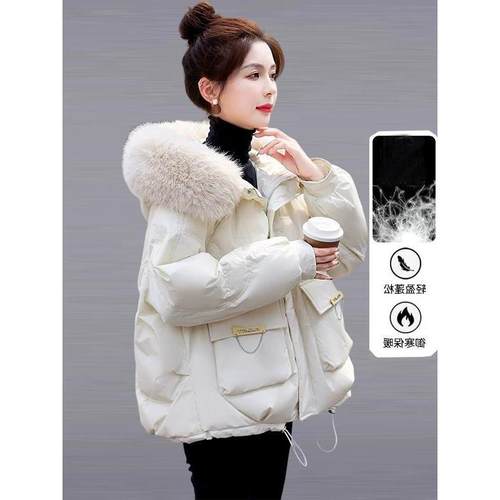羽绒服女2025年冬新款白鸭绒保暖