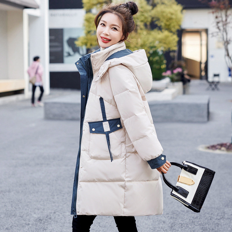 羽绒棉服女中长款冬季2026厚外套