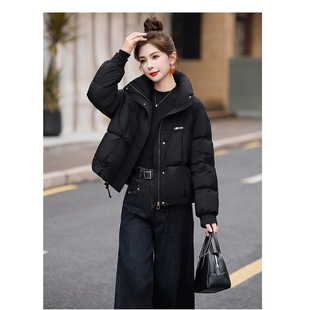 安可拉红短款羽绒服女2026冬季新款今年流行轻薄白鸭绒本命年外套