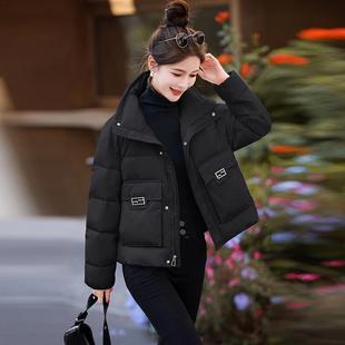 九江羽绒服女短款小个子2025年冬季新款宽松洋气保暖加厚流行外套