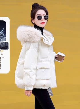 潮流派克羽绒服女冬季2026年加厚