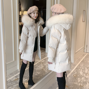 羽绒棉服女中长款2025年冬季外套