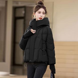 高级感超好看短款羽绒服女冬季2025年新款时尚洋气欧货白鸭绒外套