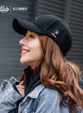 XOTIC官方 浪字刺绣鸭舌帽女秋冬新品个性小众潮牌通勤防晒棒球帽
