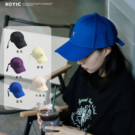 XOTIC官方 YOLO鸭舌帽长飘带户外日系棒球帽春夏小众刺绣户外通勤