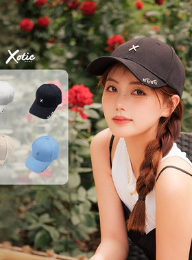 XOTIC官方双U环鸭舌帽潮酷圆环可拆多巴胺通勤户外男女遮阳棒球帽