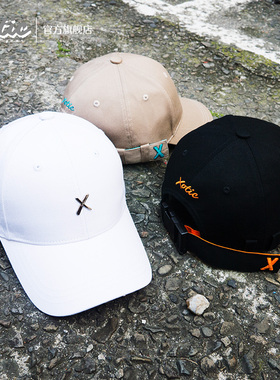 XOTIC官方 宽飘带鸭舌帽工装扣户外遮阳帽拼色男女大头围秋冬通勤