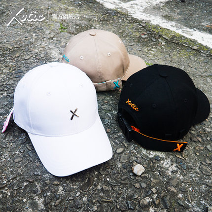XOTIC官方 宽飘带鸭舌帽工装扣户外遮阳帽拼色男女大头围秋冬通勤
