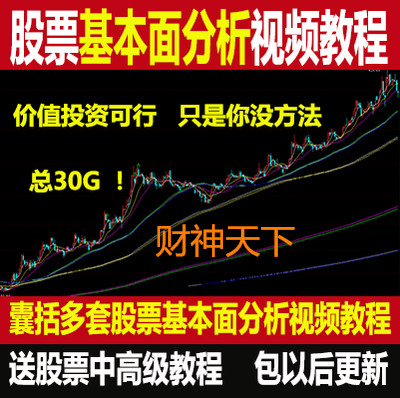 股票基本面分析视频教程炒股上市公司财务报表长线投资选股
