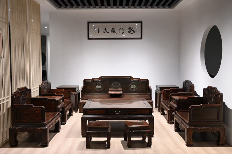 交趾黄檀沙发天香倾城艺术榫卯