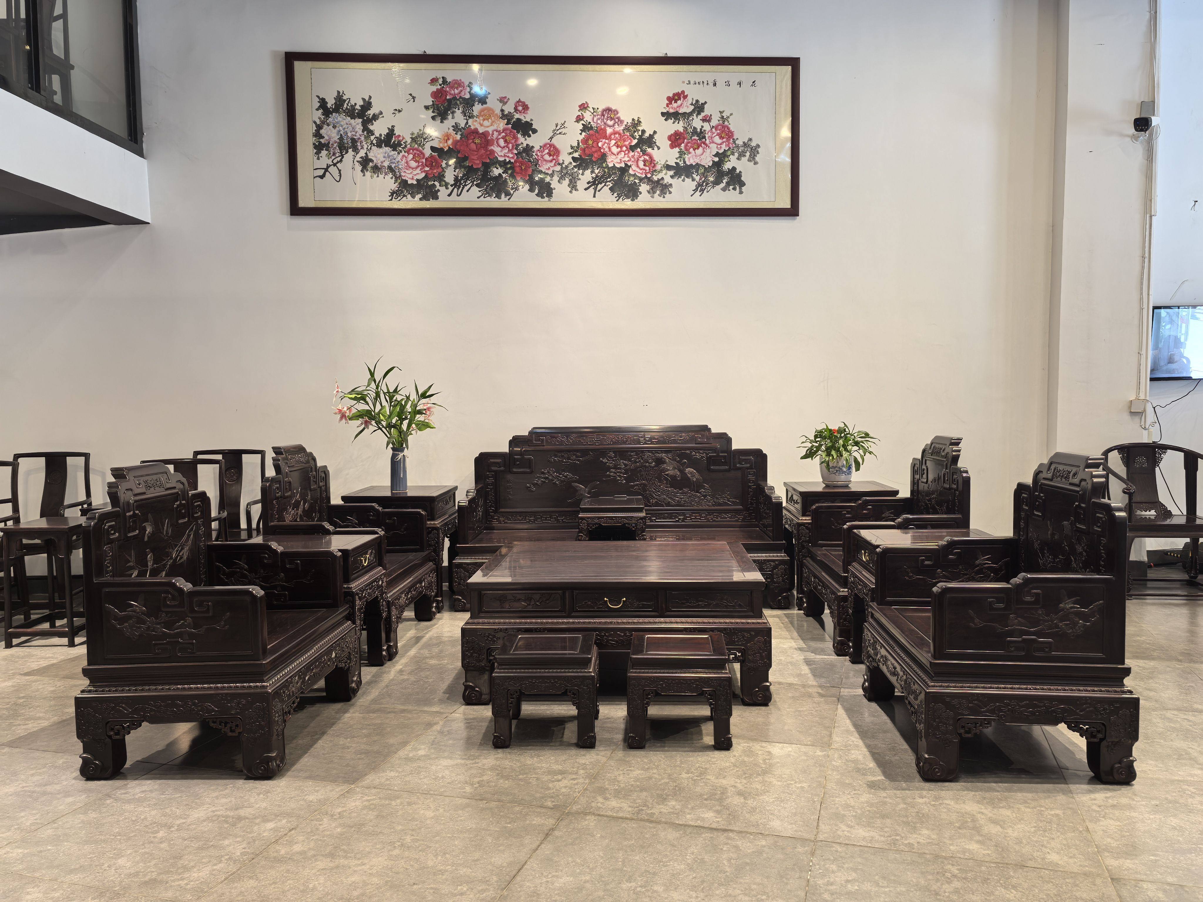 天香倾城 印度小叶紫檀国宾款沙红木沙发