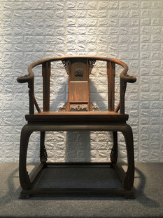 天香倾城 红木家具老挝大红酸枝皇宫椅3件套交趾黄檀独板通根圈椅