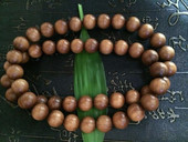 天香倾城 印度老山檀香高油高密黑料沉水1.2cm手串项链佛珠