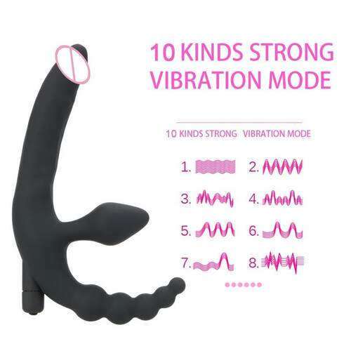 Anus Stimulation Strapon Dildo Vibrator Prostate Massager An