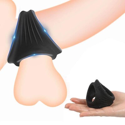 Thick Cock Ring Silicone 3 Hole Penis Ring Delay Ejaculation