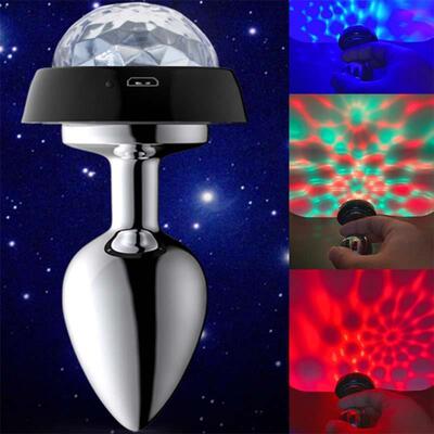 Voice Control Light Anal Plug Dildo Sex Toys For Women Men