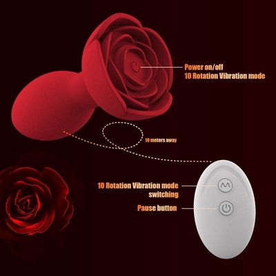 Rotating vibrating anal plug APP for remote Dildo Vibrator