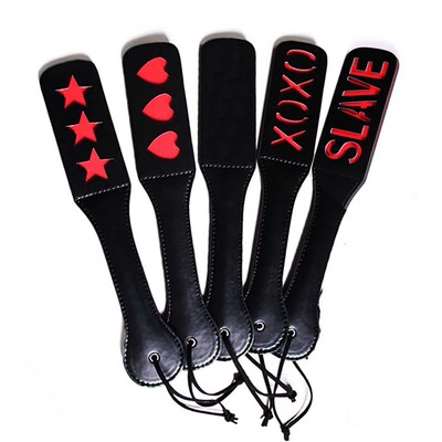Sex Red Heart XOXO Hollow Out Words Flirting BDSM Toys