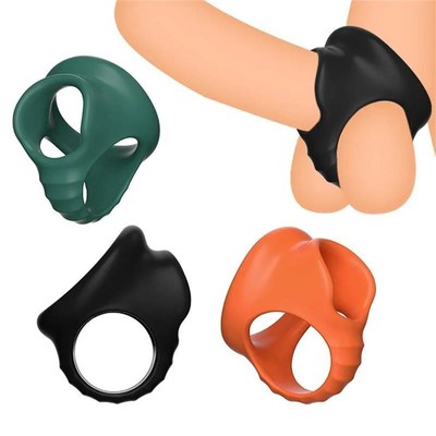 Cock Ring Penis Ring SM Scrotal Bind Chastity Cage For Men L