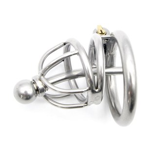 CHASTE BIRD Male 304 Stainless Steel Metal Chastity Device w