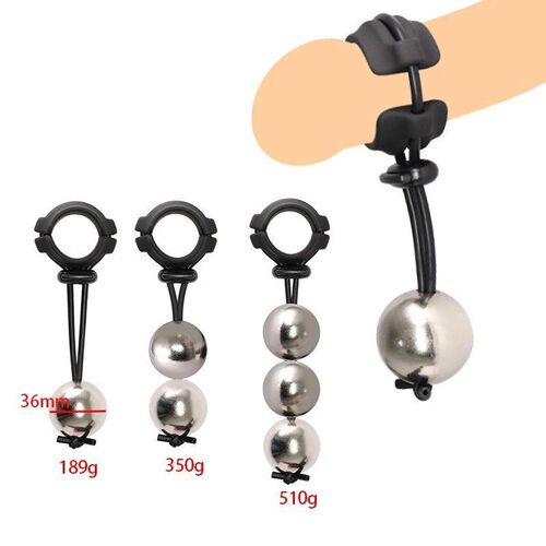 DIY Weight-bearing Cock Ring Drop Ball Penis Heavy Stretcher